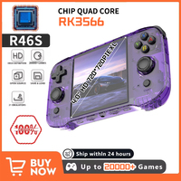 R46S Retro Handheld Game Console Linux System 128G 4.0inch IPS Screen Two-player Online Game 64GB Console Retro Game R36S