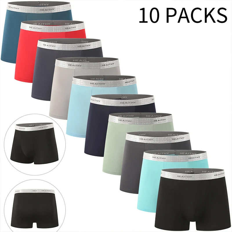 10 Piece Set Of Four Season Men's Flat Shorts Solid Color Multi-Color Casual Daily Fashionable Sports Comfortable Shorts