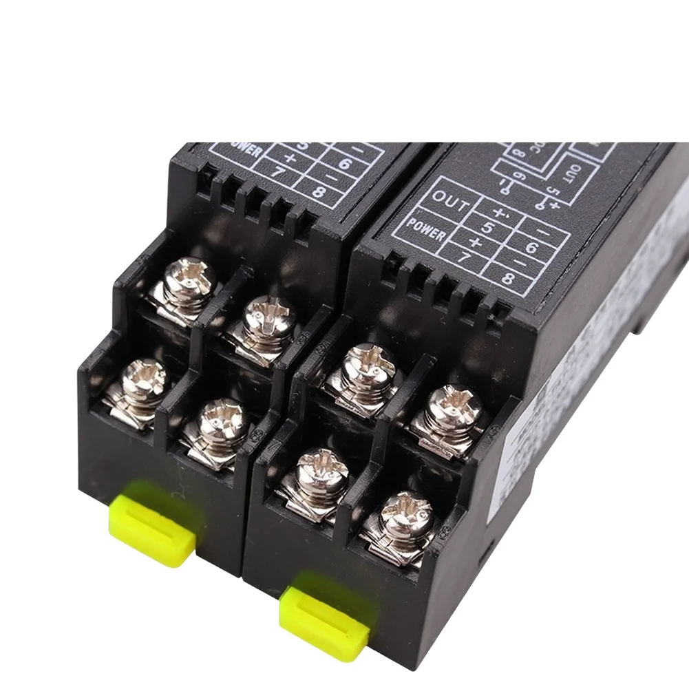 Passive 4-20mA Current Signal Isolator Module Isolation Accuracy 0.2 FS DIN Rail Mounting 108mm Plastic Housing view 2