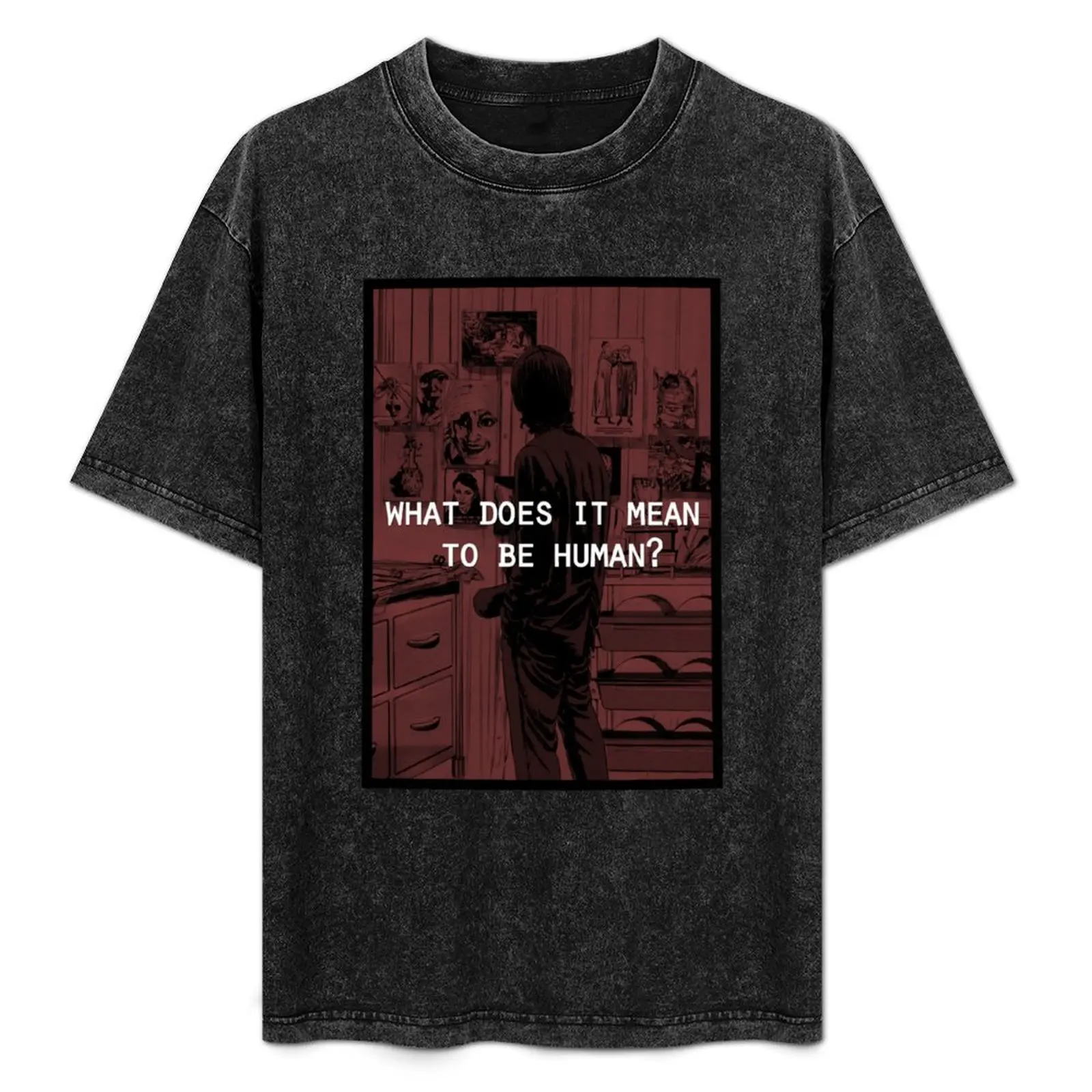 Homúnculo: ¿qué significa ser humano? Camiseta Casual Moderna de Manga Corta