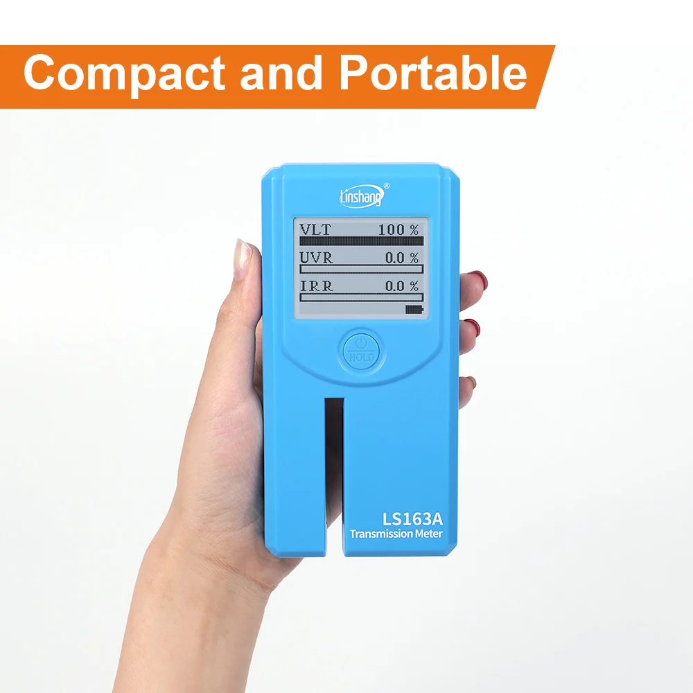 Window Tint Meter Solar Film Tester 3 in 1 Transmission Meter Car Tint Uv Ir Vlt Transmission for Window Film LS163 LS163A