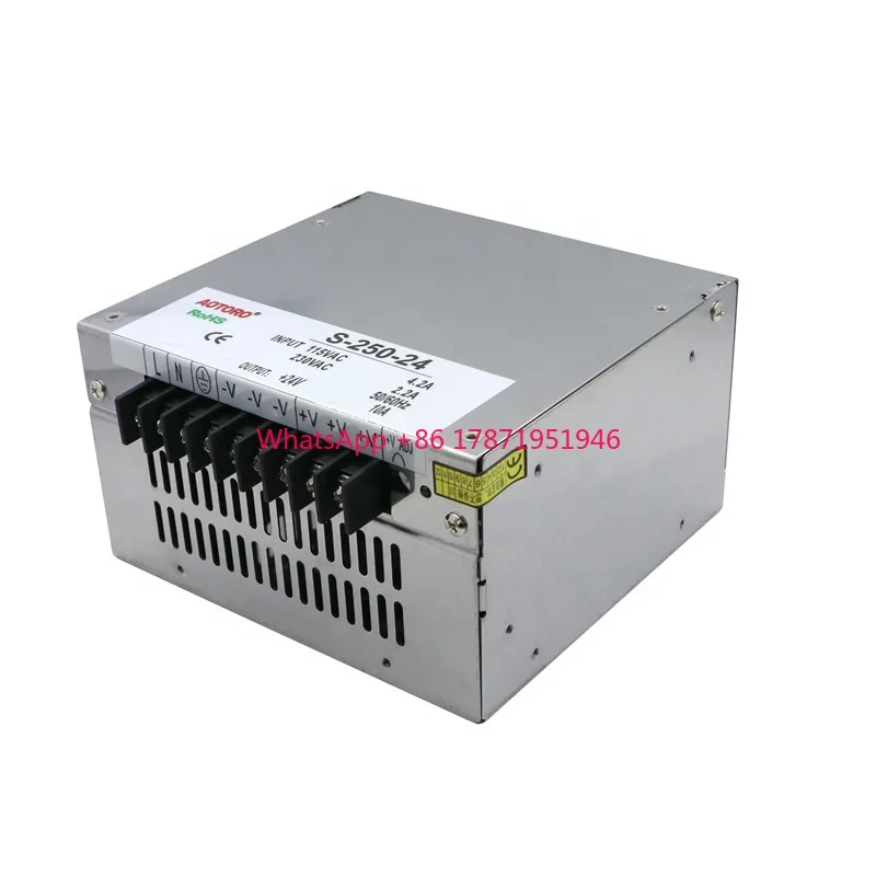 24V S-250-24 24v 10ah smps power supply circuit industrial load cell dc to dc power supplies