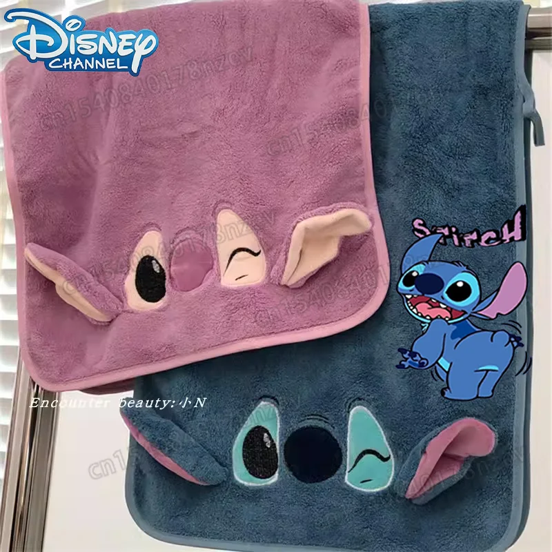 

Милое полотенце для лица из мультфильма «Disney Stitch», быстросохнущее хлопковое утолщенное абсорбирующее полотенце для ванной комнаты