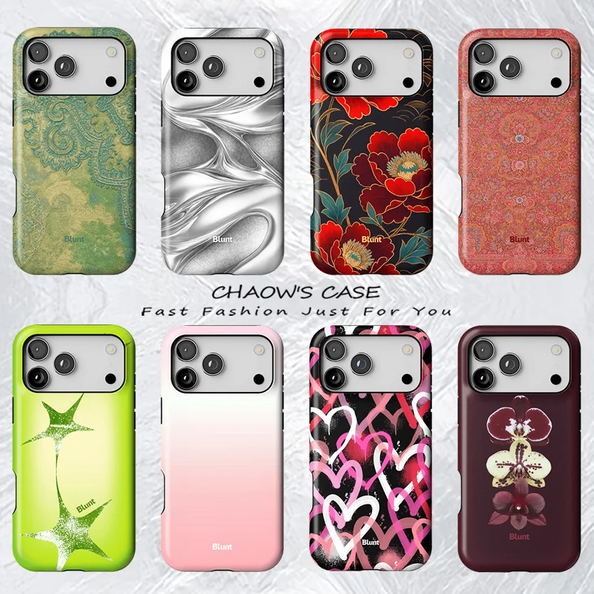 

Luxury Blunts Peony Heart Graffiti Phone Case for iPhone 17 17e 16e 16 15 14 13 12 11 Air Pro Max Plus Double-layer Back Cover