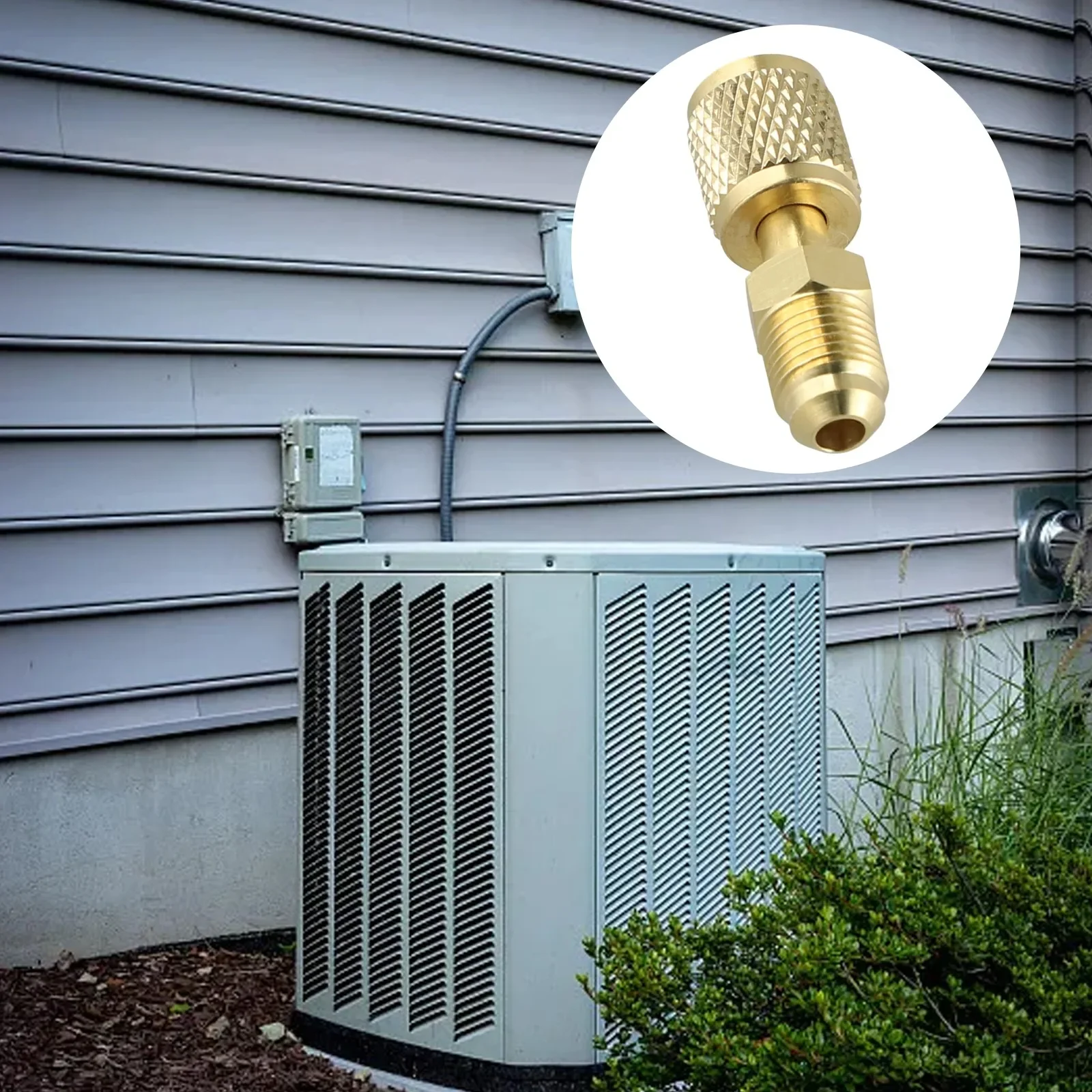Male Adapter For R410 R32 R22 Gold 1pc Adapter Features Sturdy Construction For Air Conditioning Systems New High Quality