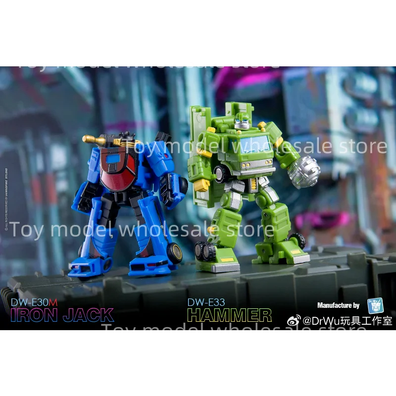 [IN STOCK] Transformation Dr.Wu DW-E30 DW-E24M IRON JACK Wheeljack Inferno DW-E33 DW-E30M Bulkhead Mini Action Figure With Box