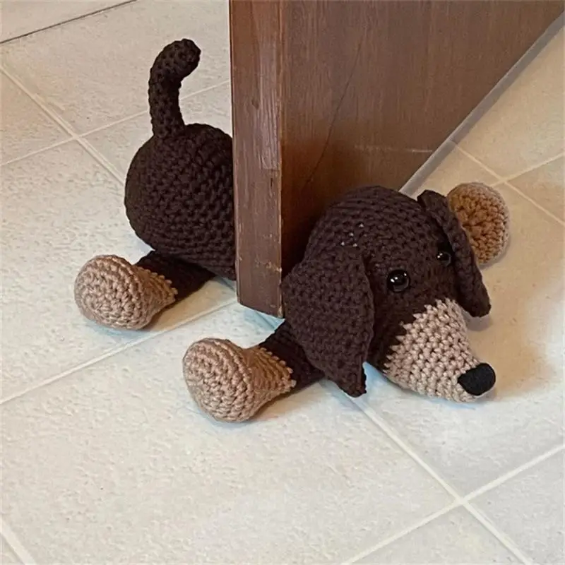 

Animal Door Stopper Door Stoppers Cute Crochet Door Wedge Household Door Hardware Handmade Door Gear Windproof Floor Decorative