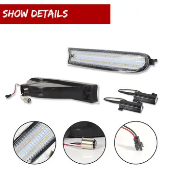 適用於1996-1997年豐田RAV4的雙色LED流水式琥珀色前方向燈,搭配白色日行燈、停車燈和行駛燈。 8 最佳銷售 RAV4 1997 - №3