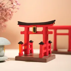 Miniature Torii Gate Japanese Shinto Temple Garden Asian Architectural Mini House Ornament Fish Tank Decoration Chinese Decor