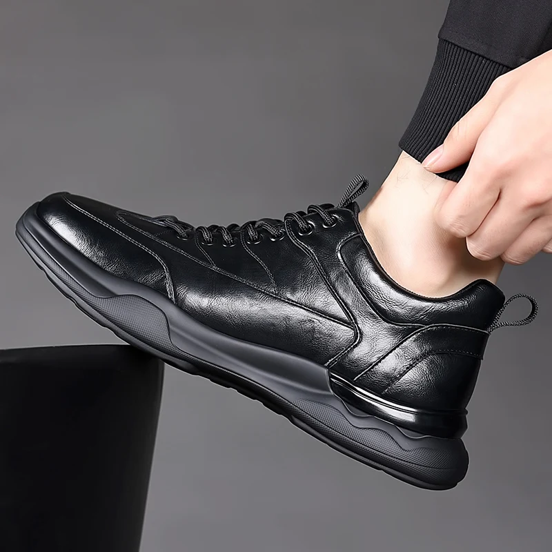 Men's Leather Shoes lace up Italy style Oxford Shoes for Men Classic Business Dress Shoe New High Quality Men Casual Shoes