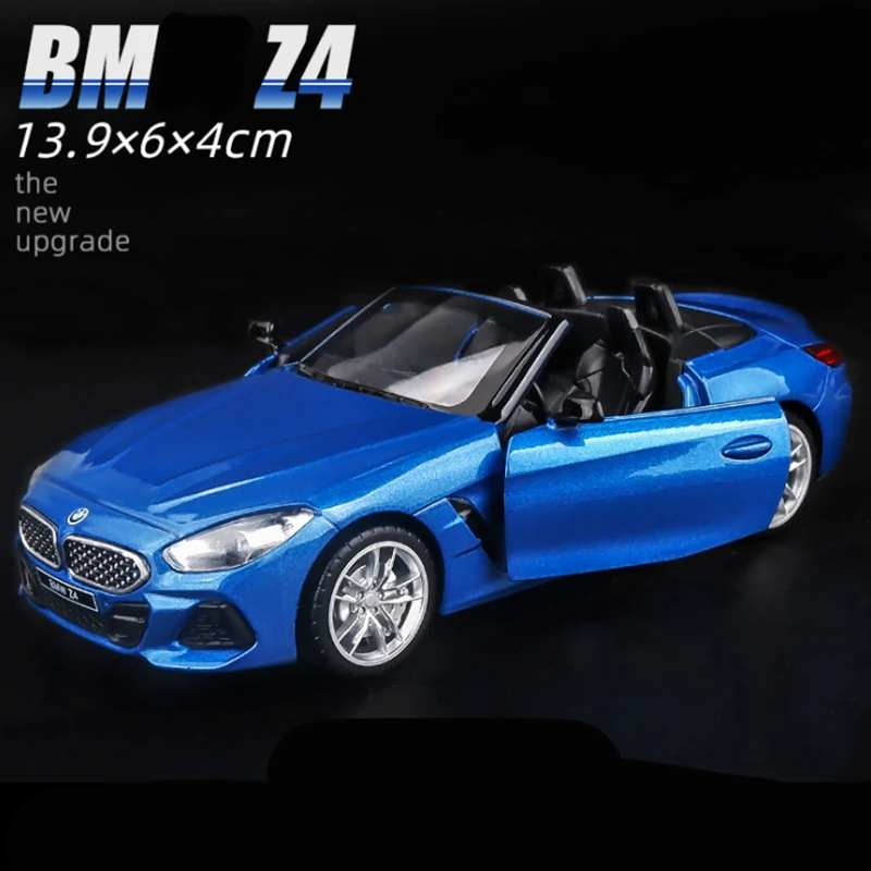 1:32 BMW Z4 M4 M40i Coupe Alloy Car Model Diecast Metal Toy Sports Car Model Simulation Sound and Light Collection Children Gift