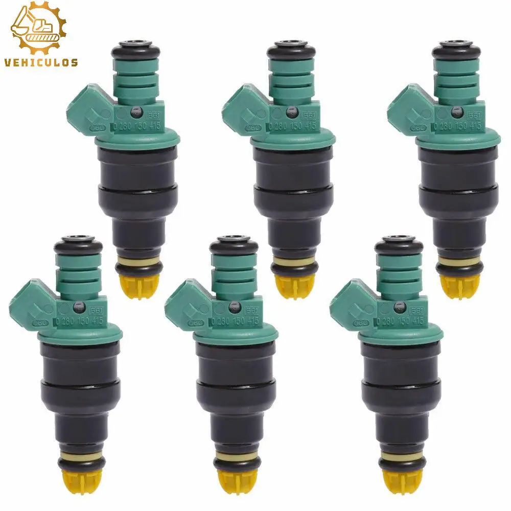 

6PCS 0280150415 FJ292 Fuel Injectors For BMW 323i 325i 525i M3 Flow Matched 2.5L 3.0L Engine Car Replacement Parts