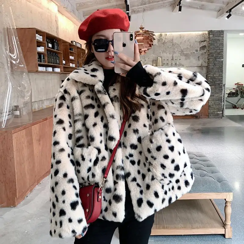 2022 Women Winter Coat Long Sleeve Stand Collar Furry Warm Long Jacket Coat Casaco Feminino Women Thick Coat