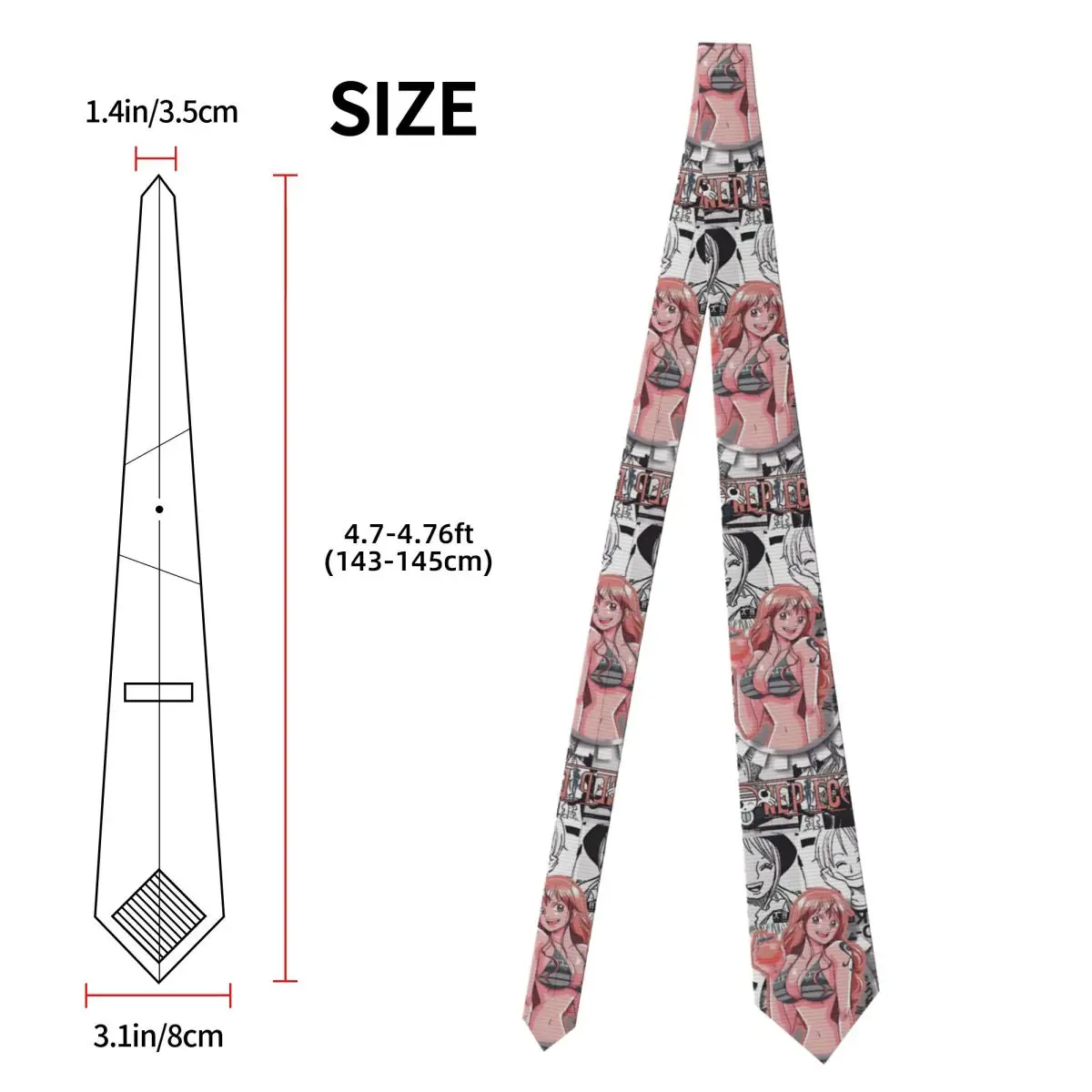 Gepersonaliseerde N-Namies films stropdassen voor mannen klassieke anime zijden bruiloft stropdas
