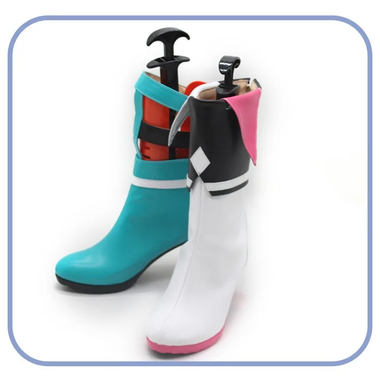 Vtuber IRyS Scarpe Cosplay Accessori Anime Stivali di Carnevale di Halloween Scarpe in pelle PU Puntelli Cosplay Realizzati su misura