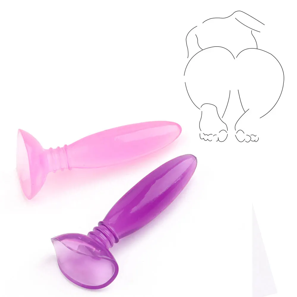 Anal Plug Finger Sleeve Sex Toys Anus Stopper Butt Plug Jelly Waterproof Beginner First Try Couples Lover Games Training Kit