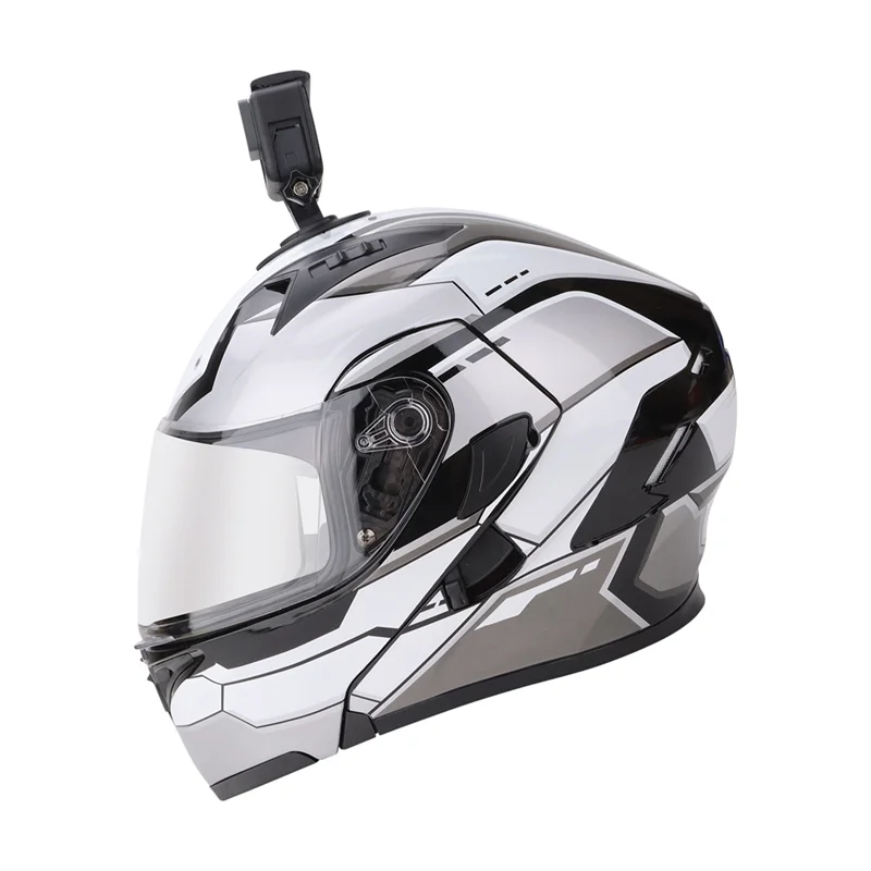 Smart-CQT Action-Kamera, flexibel, adaptiv, feste Basis für Gopro Insta360 X4 Motorradhelm, gebogene flache Halterungen