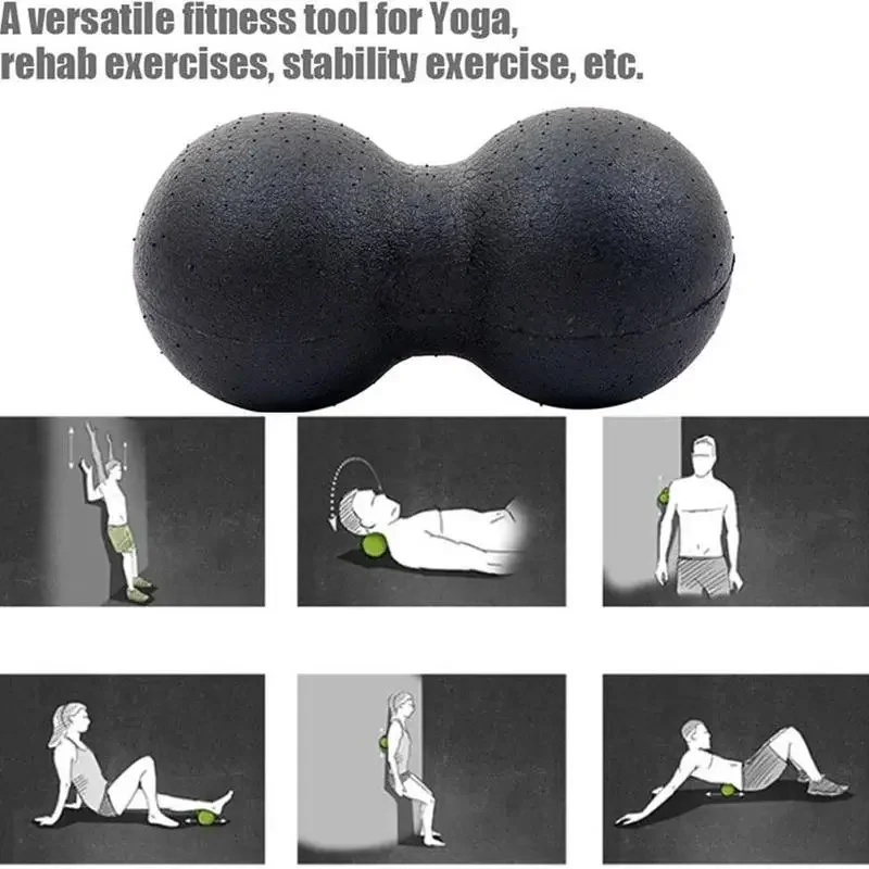 Peanut Massage Ball EPP Deep Tissue Myofascial Release Plantar Fasciitis Back Neck Foot Muscle Pain Relief Yoga Fitness