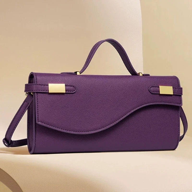 2026 New PU Leather Retro Women Handbag Fashionable Commuting Crossbody Bag Small Square Bag