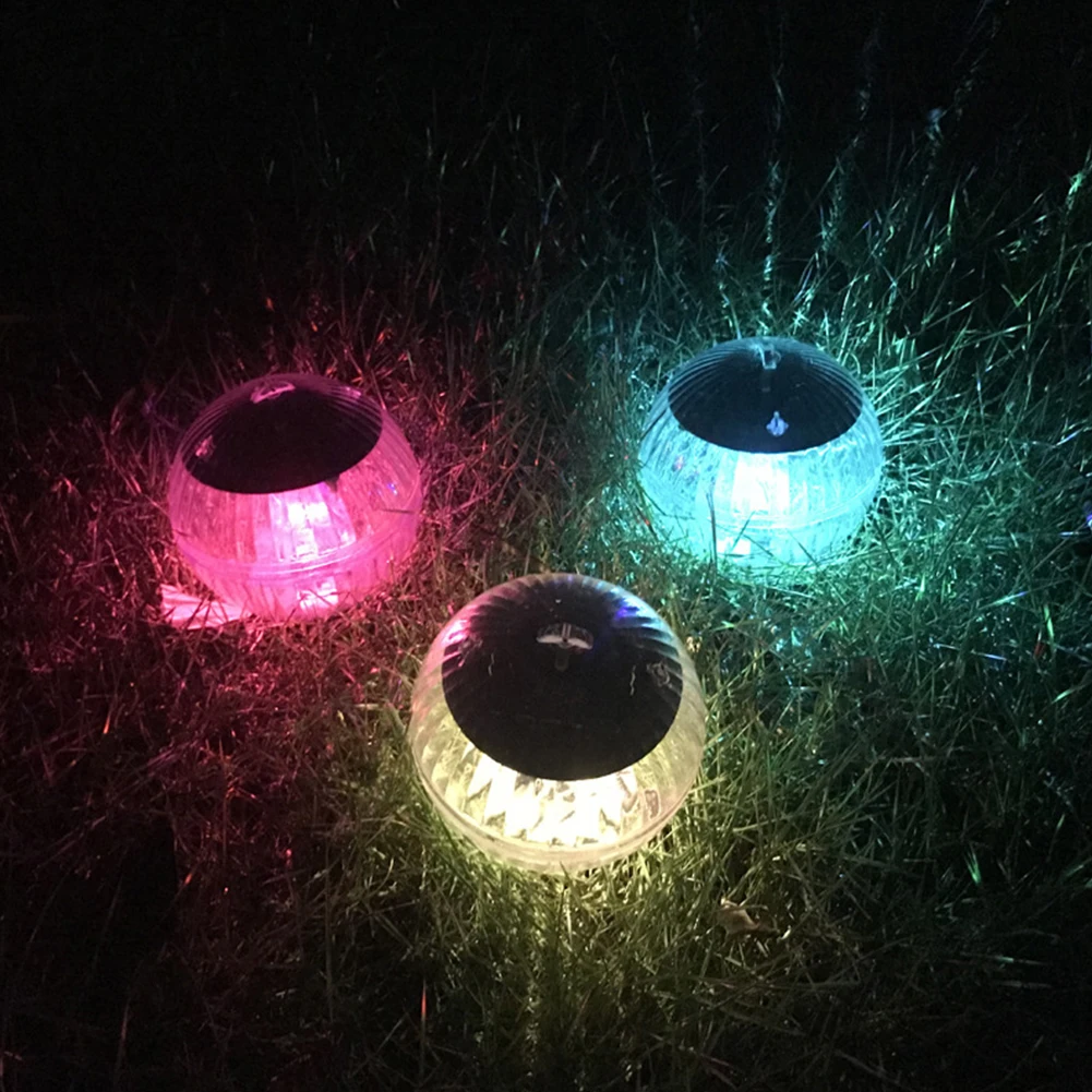 Led Solar Floating Lamp Swimming Pool Ball Solar Powered Pond Drift Waterproof Color Changing Decoration Light