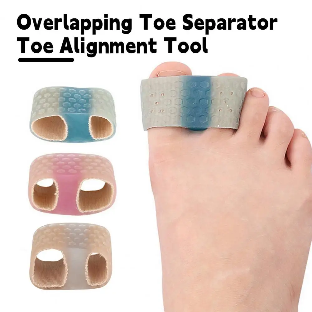 2Pcs Toe Separator Orthopedic Bunion Valgus Hammertoe Corrector Women Men Foot Alignment Toe Spacer Hammer Toe Straightener