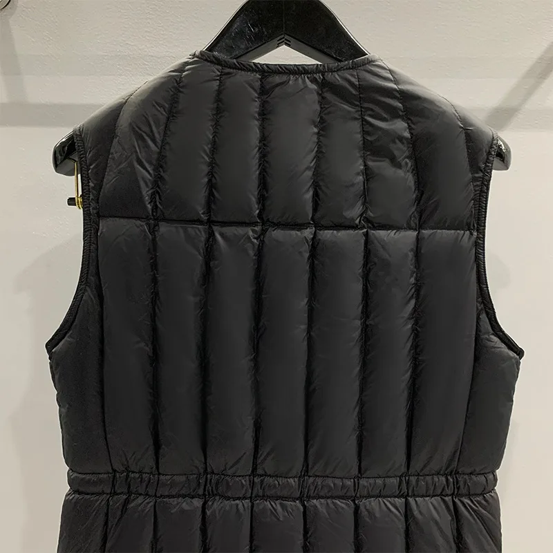 24ss Owens Vest Men Streetwear Motorcycle Sleeveless Owens Overcoat Women Handiness V-neck Zip Jacket High Street Striped Coat