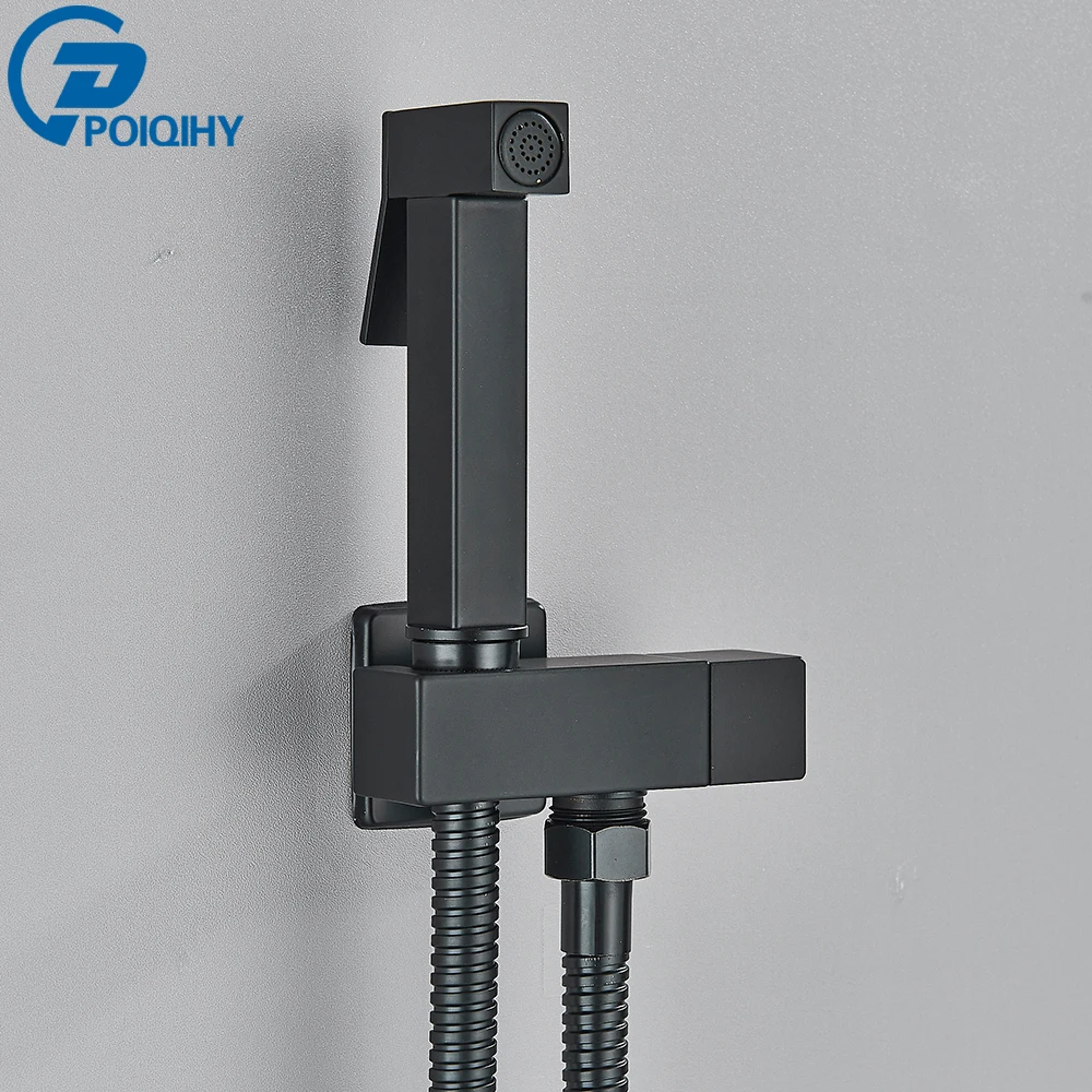 Chroom Handheld Bidet Kraan Roestvrijstalen Bidet Douche Hygiënische Douche Muur Douche Vrouw Cleaner Koud Water Alleen