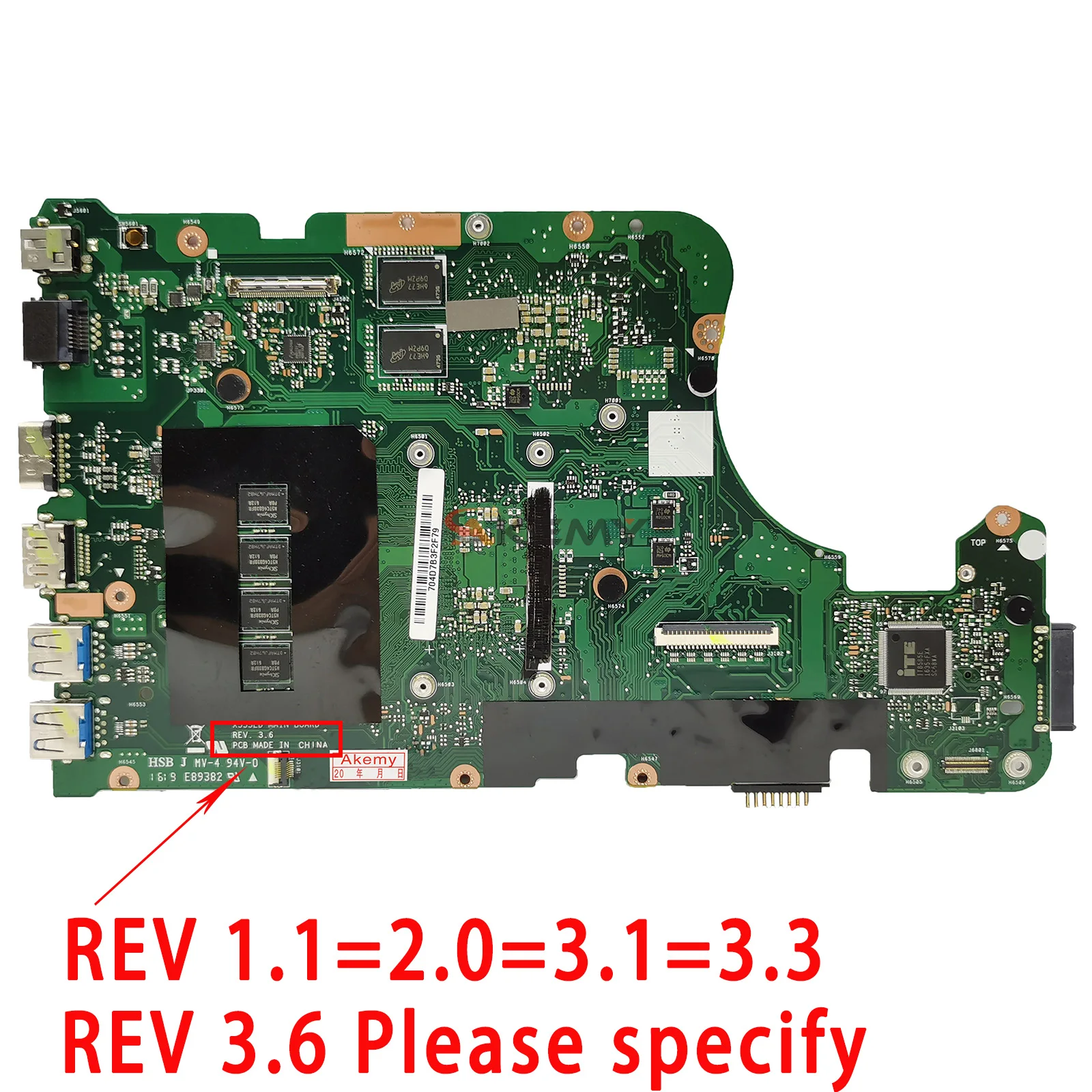 Carte mère d'ordinateur portable pour ASUS, carte mère, i3, i5, i7, X555L, A555L, K555L, F555L, X555LD, X555LP, X555LB, X555LN, X555LI, X5551905, X555LJ, X555LDB