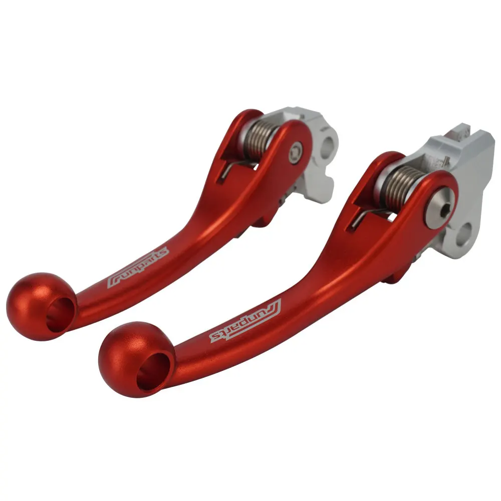 2026 FUNPARTS Forged Aluminum Brake Lever and Clutch Lever  for CR125 250R 2004-2007  CRF250R 2004-2006    CRF450R 2004-2006