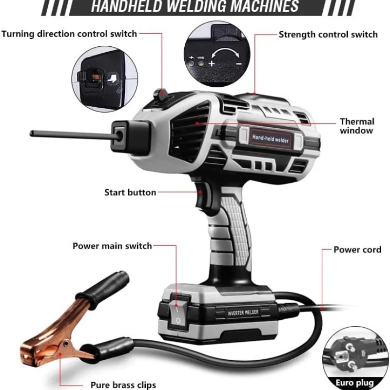 220V 110V Household Handheld Welding Machine, Spot Welding Machine, Portable Industrial Integrated Handheld Welding Gun
