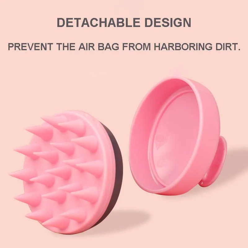 Portable Silicone Shampoo Brush Soft Scalp Massage Brush Hair Washing Comb Shower Washing Bath Brush Hair Care Styling Tool