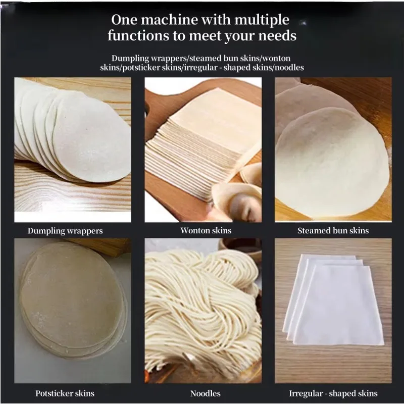 Automatic Tabletop Small Grain Product Papad Momo Empanada Samosa Gyoza Wonton Dumpling Maker Wrapper Making Machine