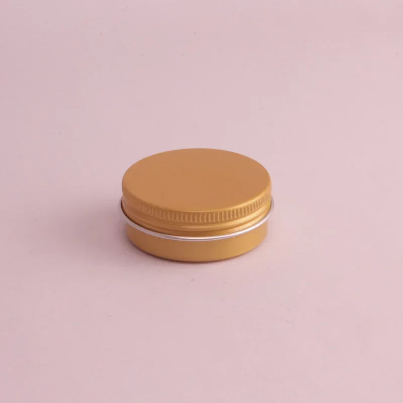 12pcs Cosmetics Container Aluminum Candle Jar Empty Tin  Black Aluminium Tin with Lids Lip Balm Pot Screw Cream Box  Tea Cans