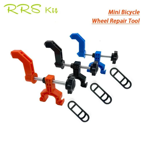 Rrskit-Mini soporte para rueda de bicicleta, herramientas de ajuste de llantas de bicicleta, herramientas de mantenimiento de ruedas de bicicleta de montaña, accesorios para bicicleta