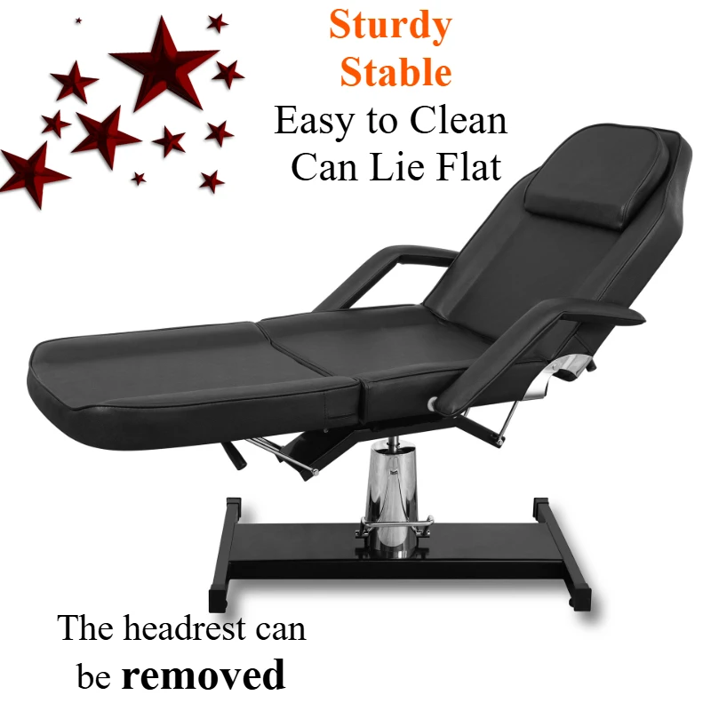 Hongzi beauty bed cross-border beauty chair lying flat massage bed tattoo salon beauty spa equipment factory wholesale