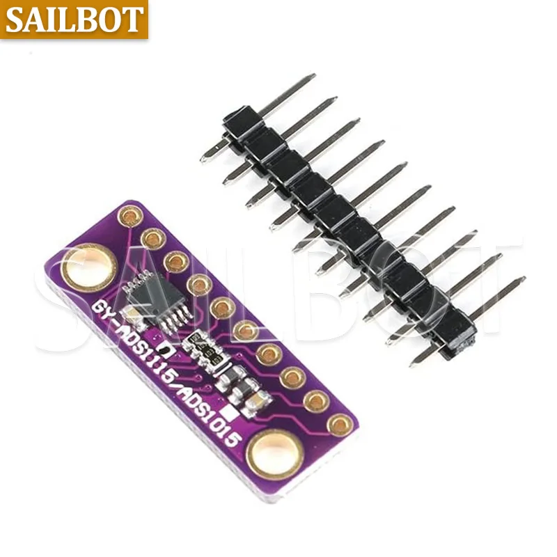 DC 2 -5V 4 CH ADS1115 Modulo ADC con microcontrollore Pro Gain Scheda amplificatore a 16 bit per Arduino I2C IIC ADC AVDD
