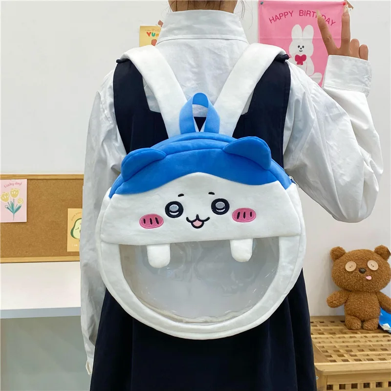 

2024 New Chiikawa Backpack Kawaii 치이카와 Hachiware Usagi Fashion Large Capacity Children's Schoolbag Birthday Gift