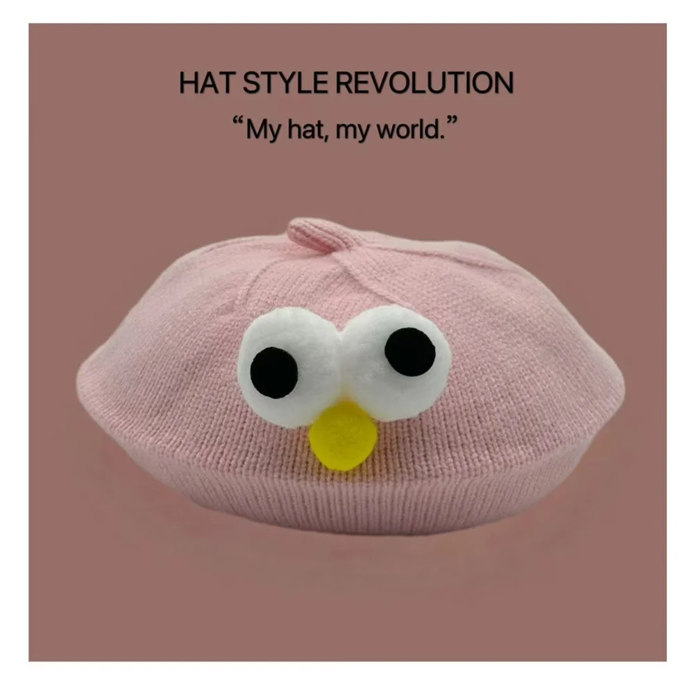 Mode Baby Gestrickte Mütze Hut Einfarbig kinder Warme Hüte Herbst Winter Maler Kappe Für Mädchen Kinder Motorhaube Zubehör