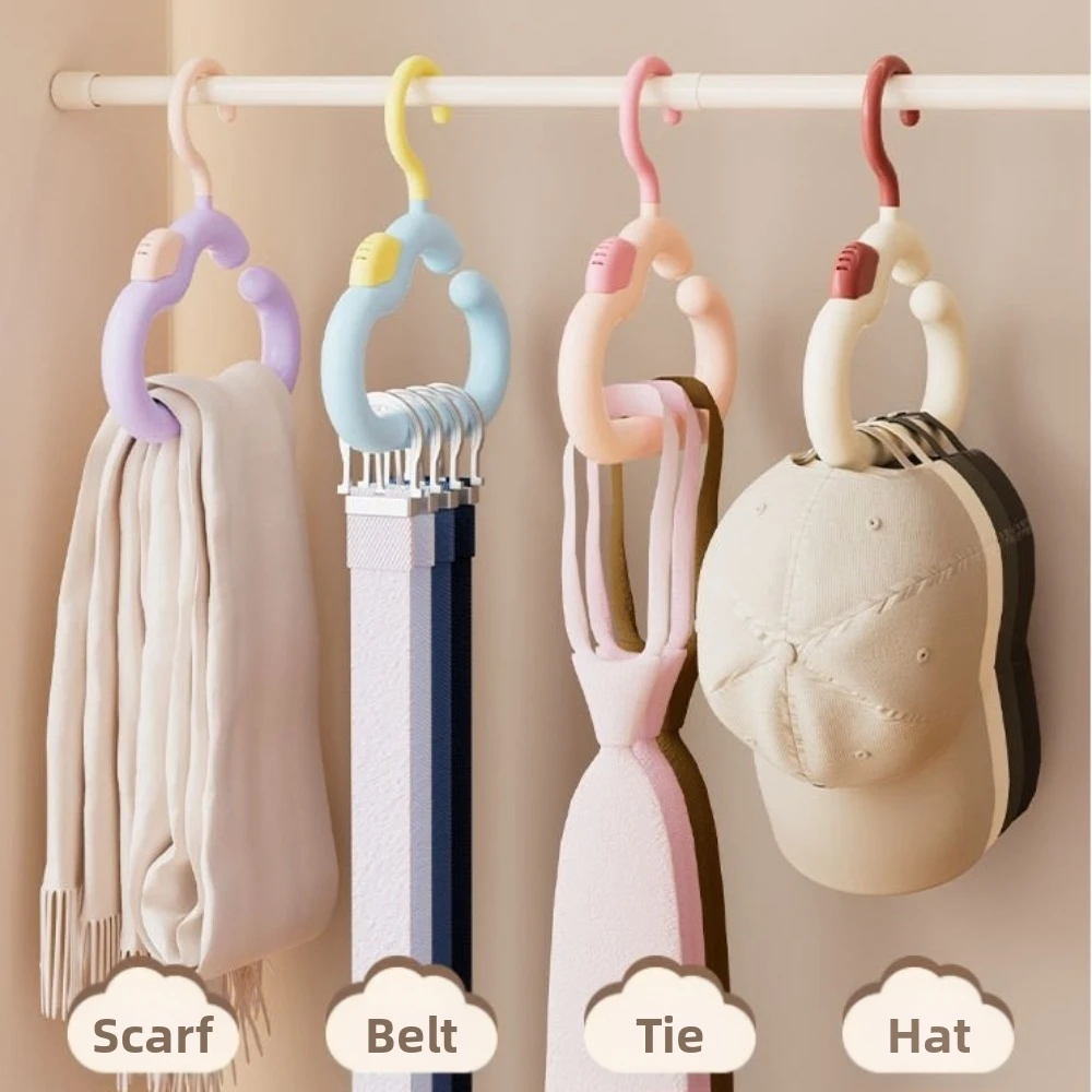 Cloud-Shaped Design Multi-Purpose Hanger Hanging Rack Multifunctional Closet Hook Organizer Plastic Material Plastic Hanger