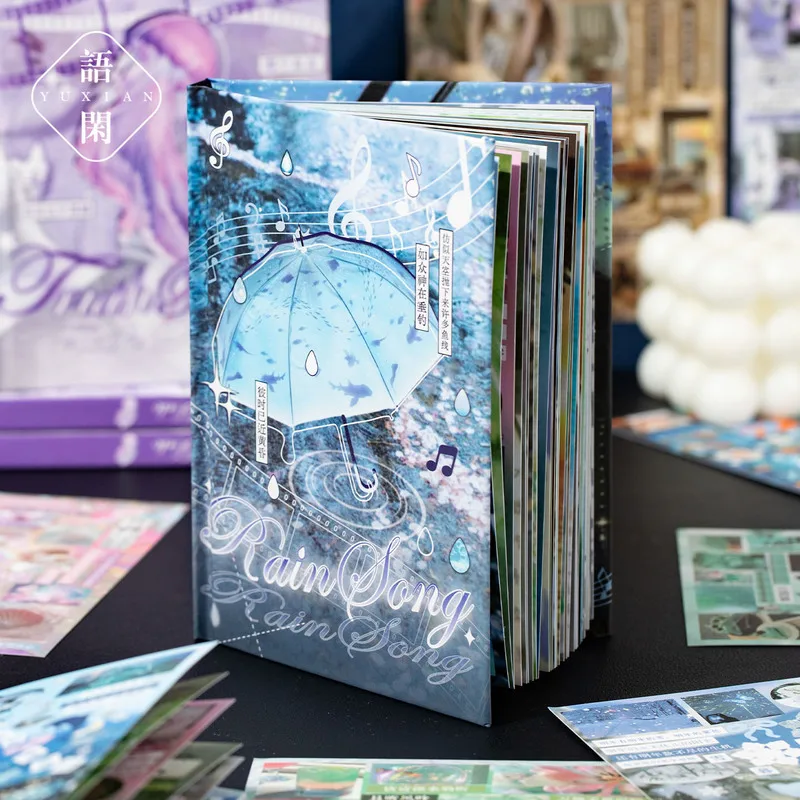 

2 книги Galaxy Ode Cut пленочные наклейки Ins Ancient Dream Core текст материал для аккаунта Diy украшения для коллажа наклейки книги