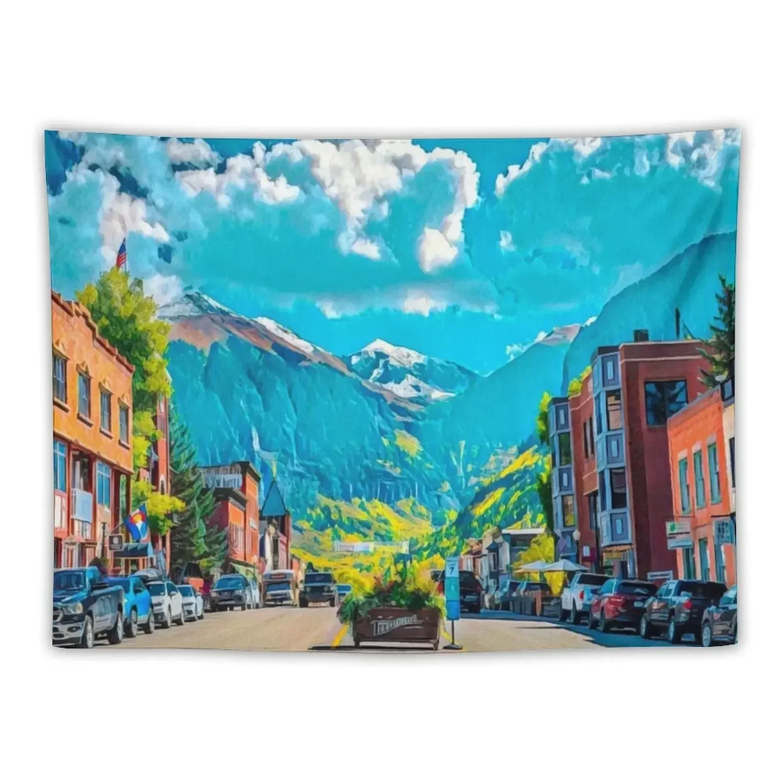 Telluride Colorado Tapestry Wallpapers Home Decor Aesthetic Room Decoration Room Aesthetic Decor Decorative Wall Murals Tapestry