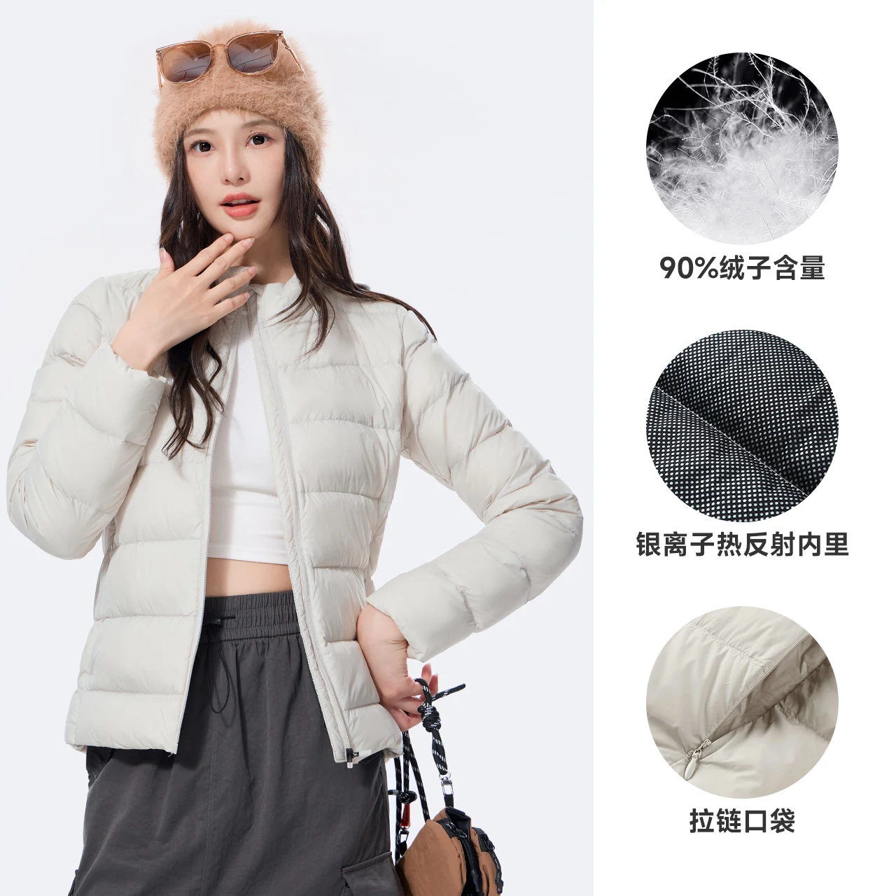 GOLDEN CAMEL Couple Sports Down Jackets Men Women Outdoor Hiking Warmth Casual Lightweight Trekking Short Jacket for Men Coats