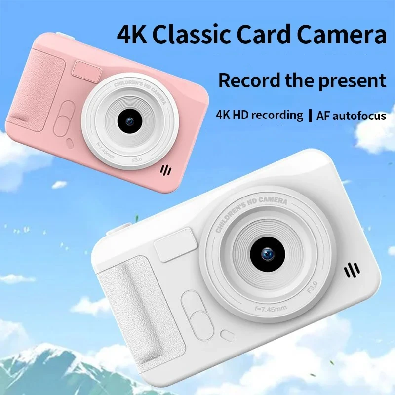 

4K Digital Camera 44 Megapixels High-Def Compact Travel-Size Selfie Camera Beginner-Friendly Student Photography Device