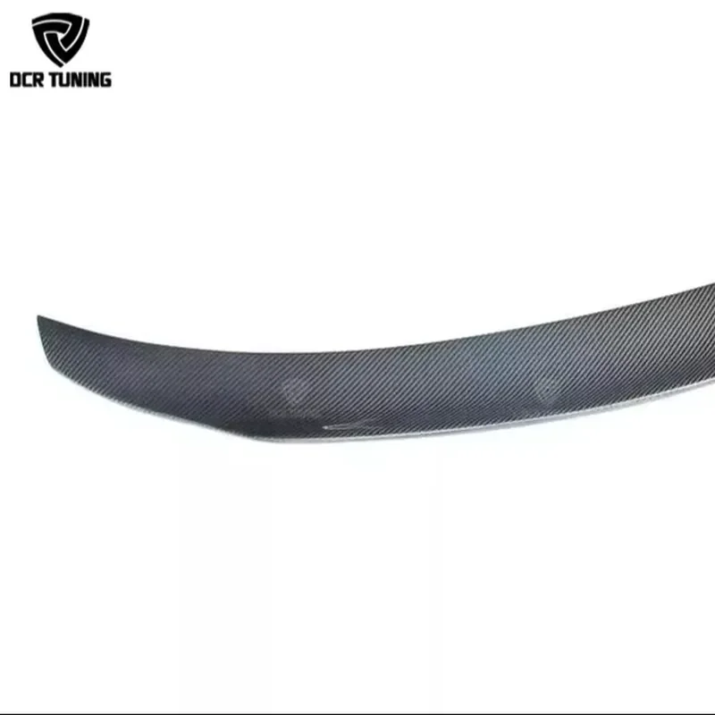 PSM Style Wing Carbon Fiber Rear Trunk Spoiler for - W205 C200 C300 C63 S 2 Door Coupe Rear Lip Accessories