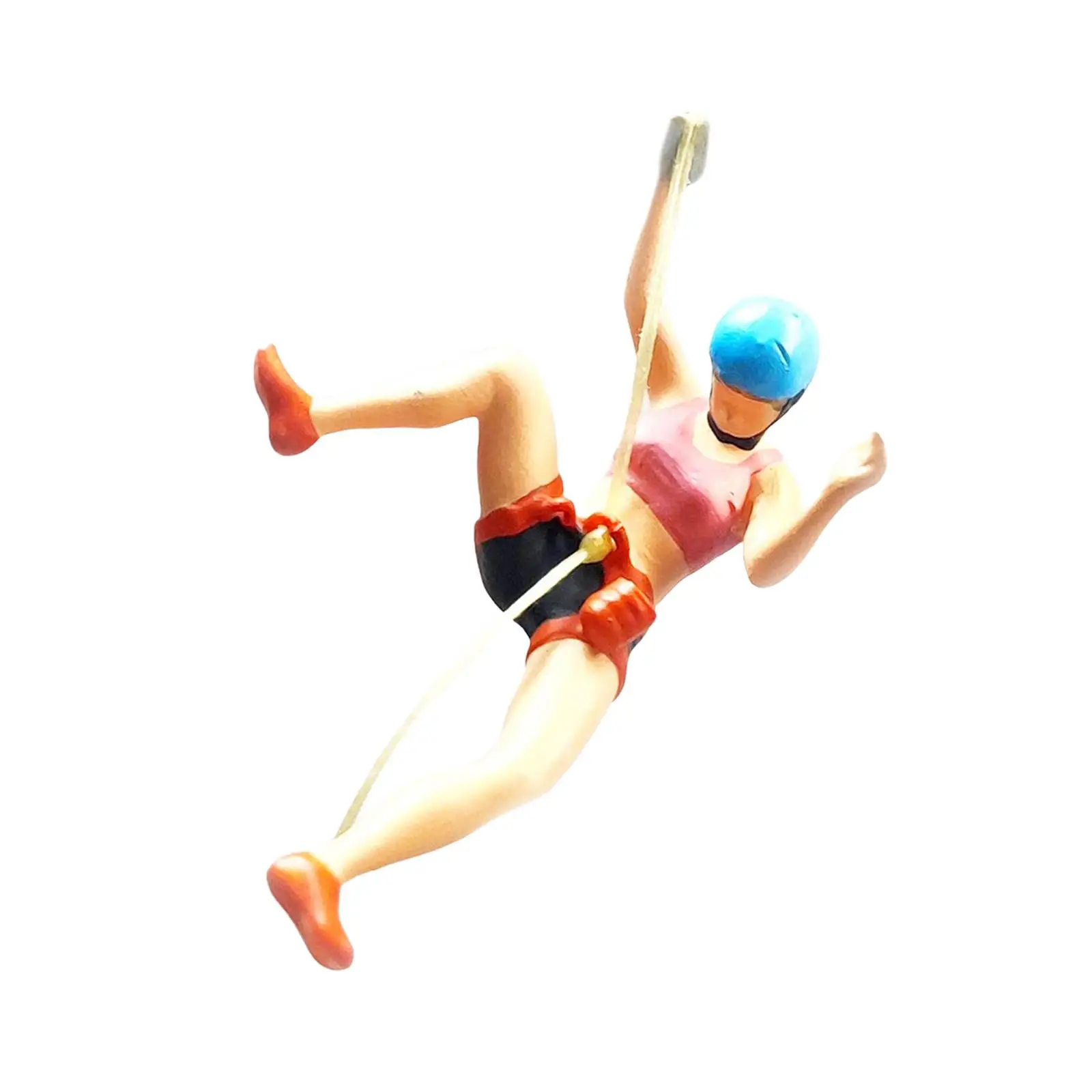 수지 1/64 스케일 등산 사람들 피규어, 미니 사람들 모델, 모래 테이블 레이아웃을 위한 작은 사람들