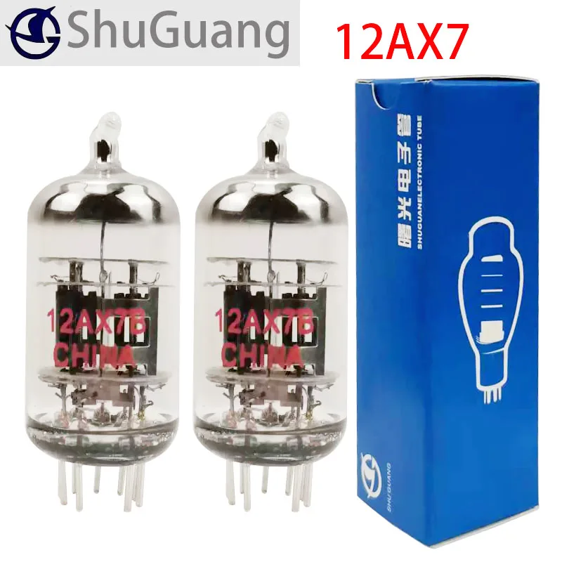 SHUGUANG 12AX7 12AX7B Lampa elektronowa do wzmacniacza gitarowego, zamiennik audio 12AX7 ECC83, precyzyjnie dopasowana lampa elektroniczna — zdjęcie produktu 7