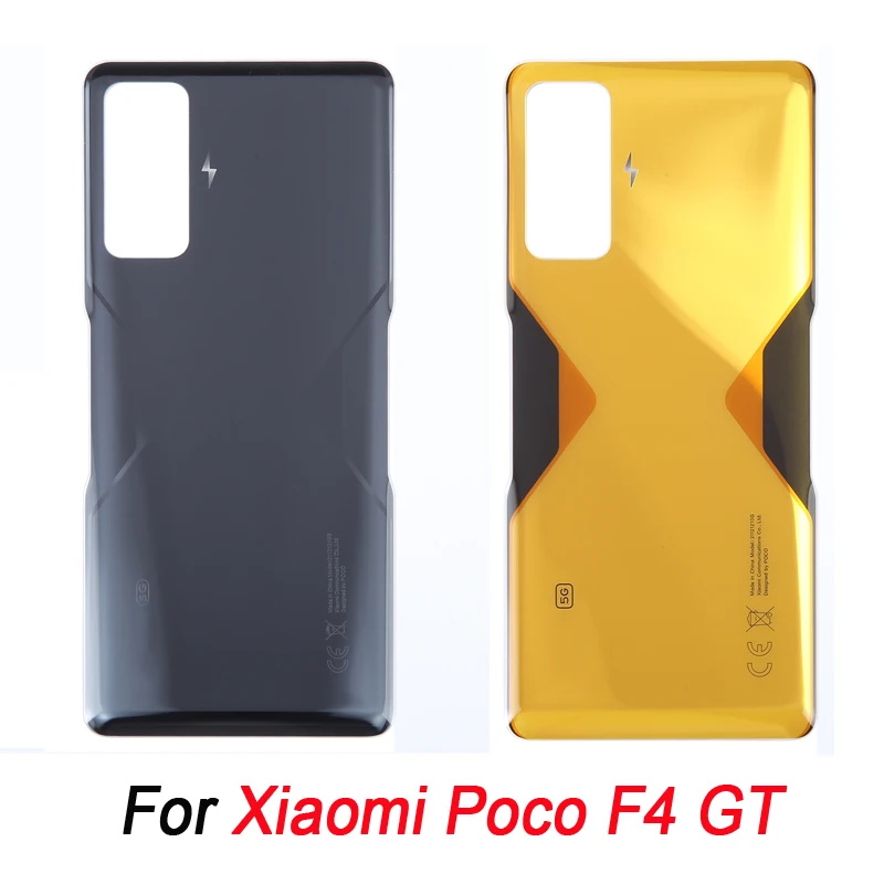 Battery Back Cover for Xiaomi Poco F4 GT Glass Material Rear Cover Replacement