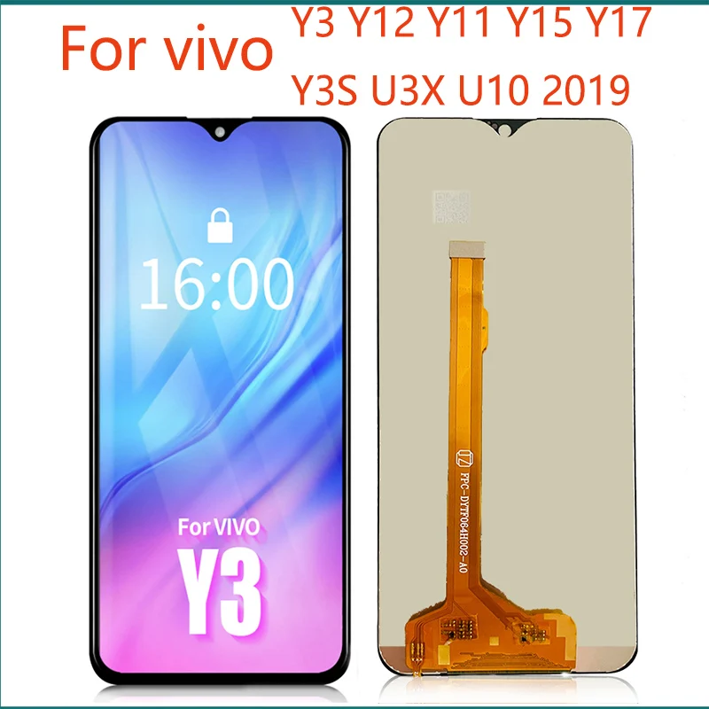 

For Vivo Y11 Y12 Y15 Y17 Y3 LCD Display Touch Screen Digiziter Assembly for Vivo Y11 2019 Display