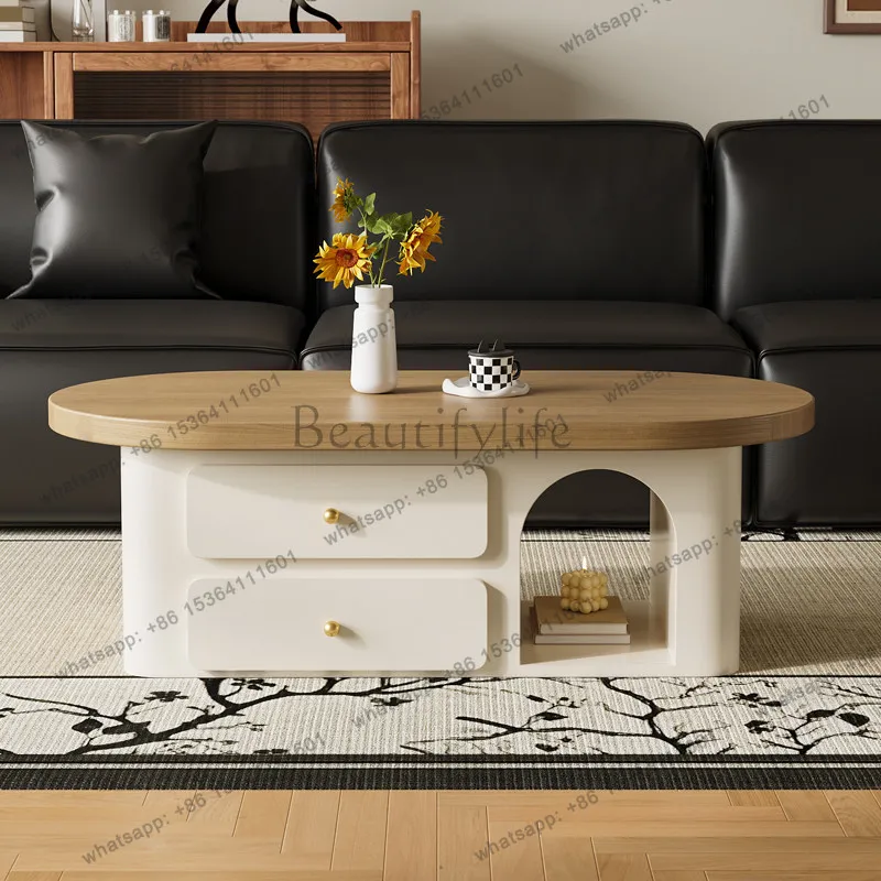 YJ Luxury Storage Side Table Modern Living Room Designer Drawers Moving Writing Coffee Table Dinner Couchtisch Trendy Furniture