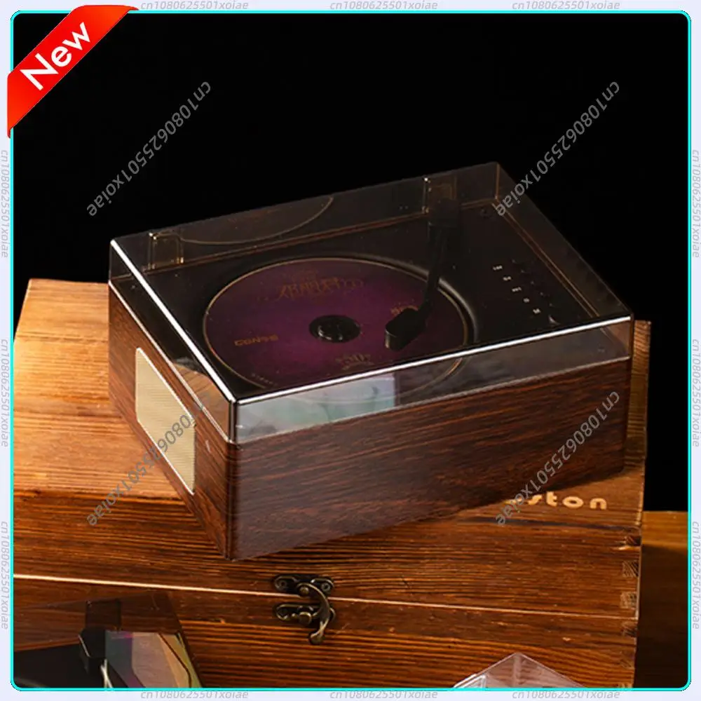vintage-leather-portable-cd-player-rechargeable-remote-control-desktop-cd-player-bluetooth50-support-cd-usb-35mm-aux-for-phone